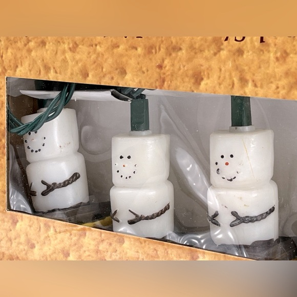 EUC 2 Strands of S’mores Snowman Christmas Tree Lights - Picture 5 of 9
